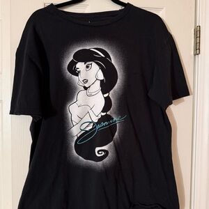 Disney Black Jasmine Graphic Women's Tee